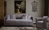 Kennedy Black Textured Velvet Swivel Chair