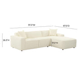 Olafur 2-Piece Upholstered L-Shaped Sectional