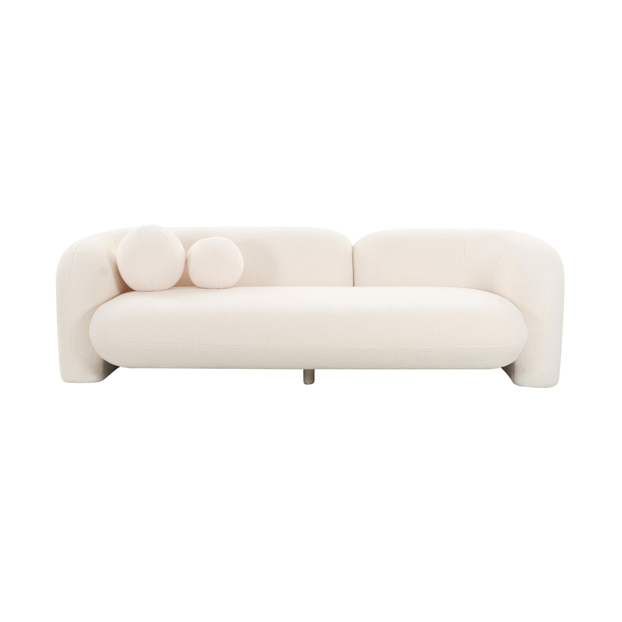 Amelie 91" Faux Fur Sofa