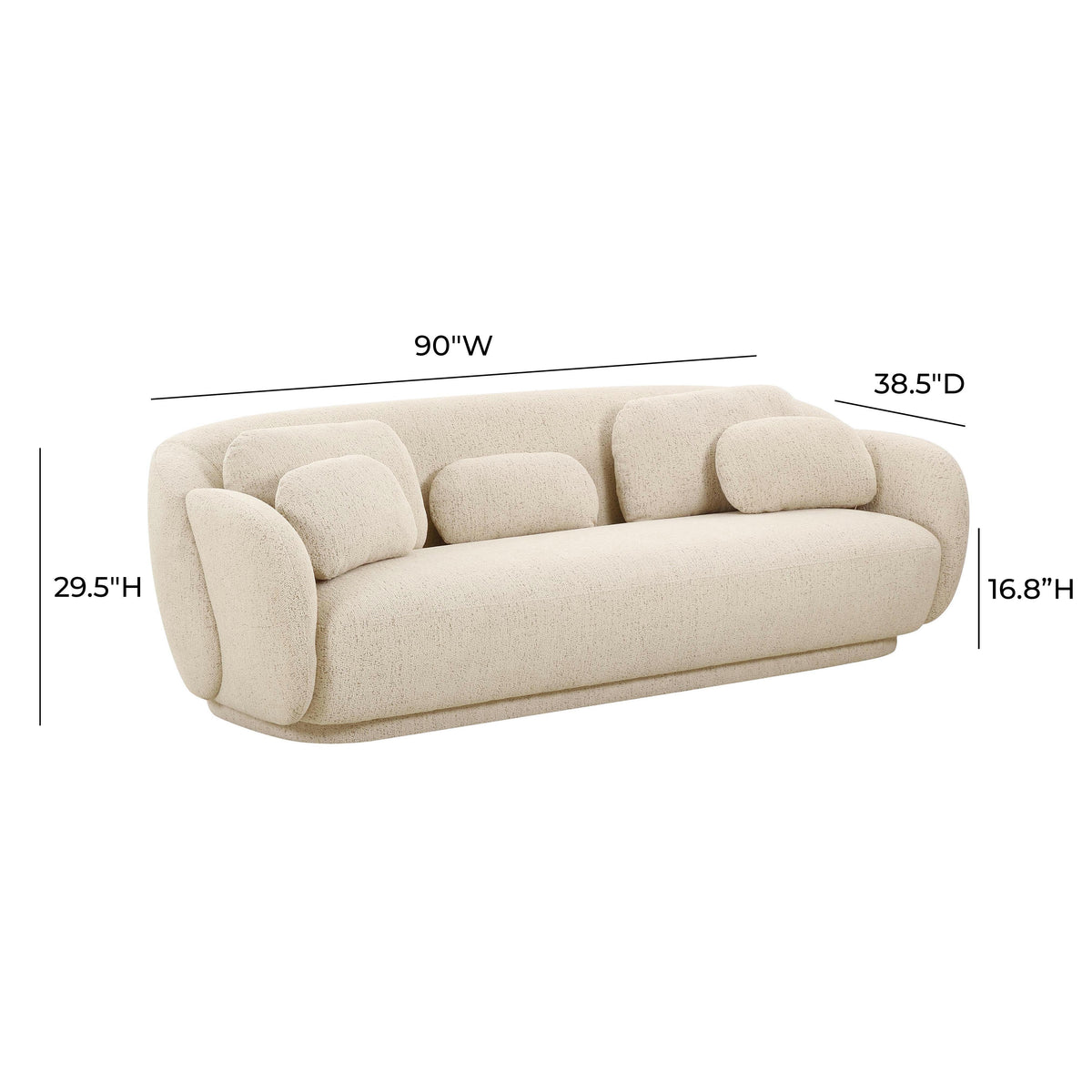 Misty Performance Boucle Couch Upholstery Texture Under Natural Lighting