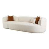 Fickle Cream Boucle 2-Piece Modular Sofa