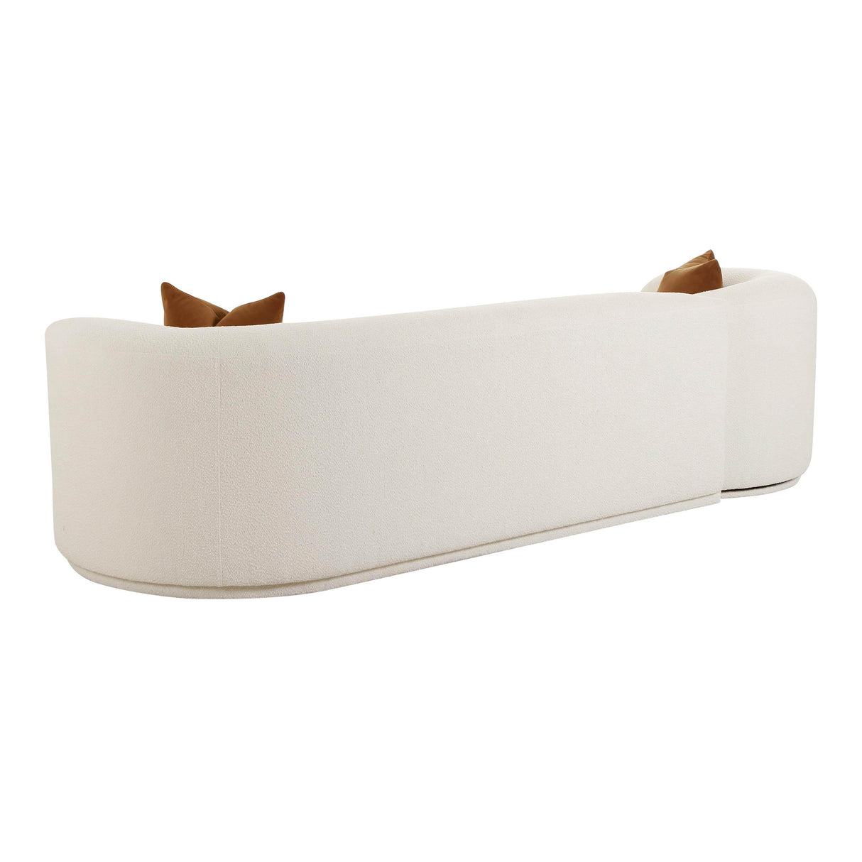 Fickle Cream Boucle 2-Piece Modular Sofa