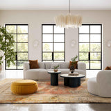 Fickle 112" 2-Piece Grey Velvet Modular Sofa