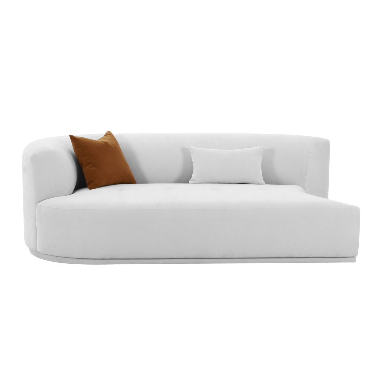 Fickle 82.5" Grey Performance Velvet Modular Loveseat - View 1