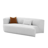 Fickle 82.5" Grey Performance Velvet Modular Loveseat - View 6