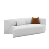 Fickle 82.5" Grey Performance Velvet Modular Loveseat - View 11