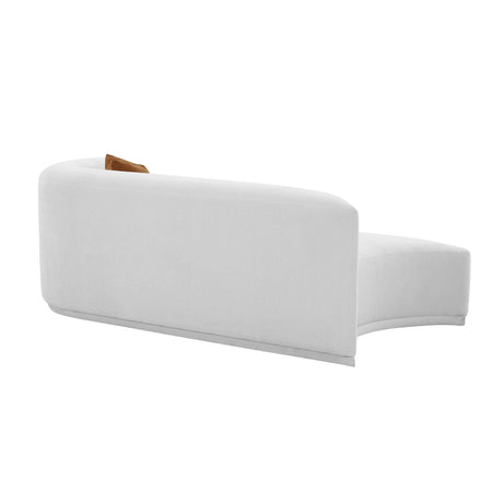 Fickle 82.5" Grey Performance Velvet Modular Loveseat - View 12