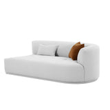 Fickle 82.5" Grey Performance Velvet Modular Loveseat - View 14