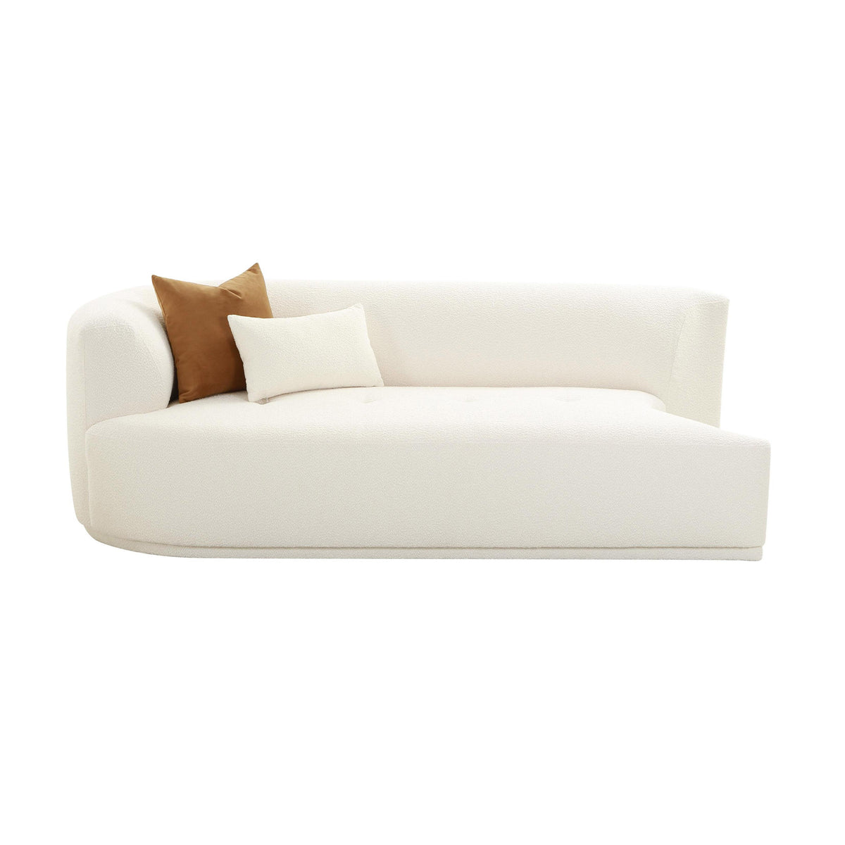 Fickle 82.5" Cream Performance Boucle Modular Loveseat - View 1