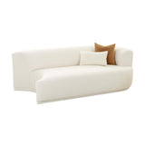 Fickle 82.5" Cream Performance Boucle Modular Loveseat - View 9