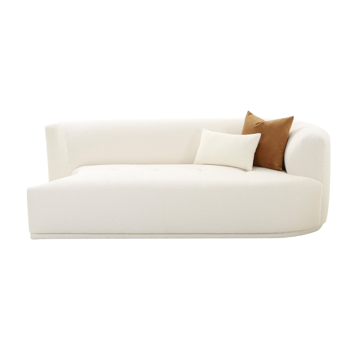 Fickle 82.5" Cream Performance Boucle Modular Loveseat - View 7