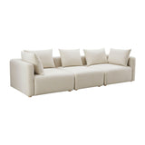 Hangover 112.5" Cream Performance Linen Sofa