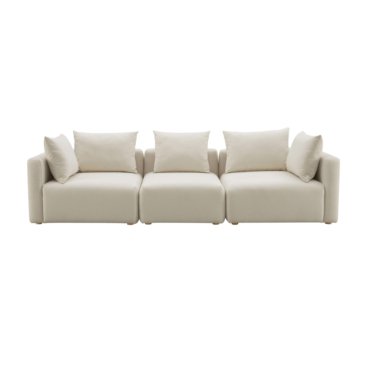 Hangover 112.5" Cream Performance Linen Sofa