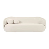 Circe Taupe Textured Velvet Sofa
