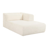 Tarra 71" Fluffy Oversized Performance Corduroy Modular Chaise - View 1