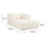 Tarra 71" Fluffy Oversized Performance Corduroy Modular Chaise - View 6