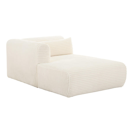 Tarra 71" Fluffy Oversized Performance Corduroy Modular Chaise - View 7