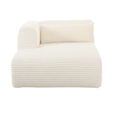 Tarra 71" Fluffy Oversized Performance Corduroy Modular Chaise - View 9