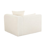 Tarra Fluffy Oversized Performance Corduroy Modular Corner Chair - View 4