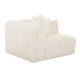 Tarra Fluffy Oversized Performance Corduroy Modular Corner Chair - View 7