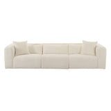 Tarra 118" Fluffy Oversized Corduroy Modular Sofa