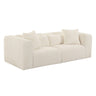 Tarra 86" Fluffy Oversized Corduroy Modular Loveseat