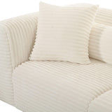 Tarra 86" Fluffy Oversized Corduroy Modular Loveseat