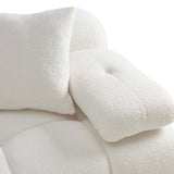 Calliope 4-Piece Vegan Shearling Modular Sectional