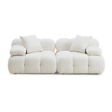 Calliope 79" Vegan Shearling Modular Loveseat
