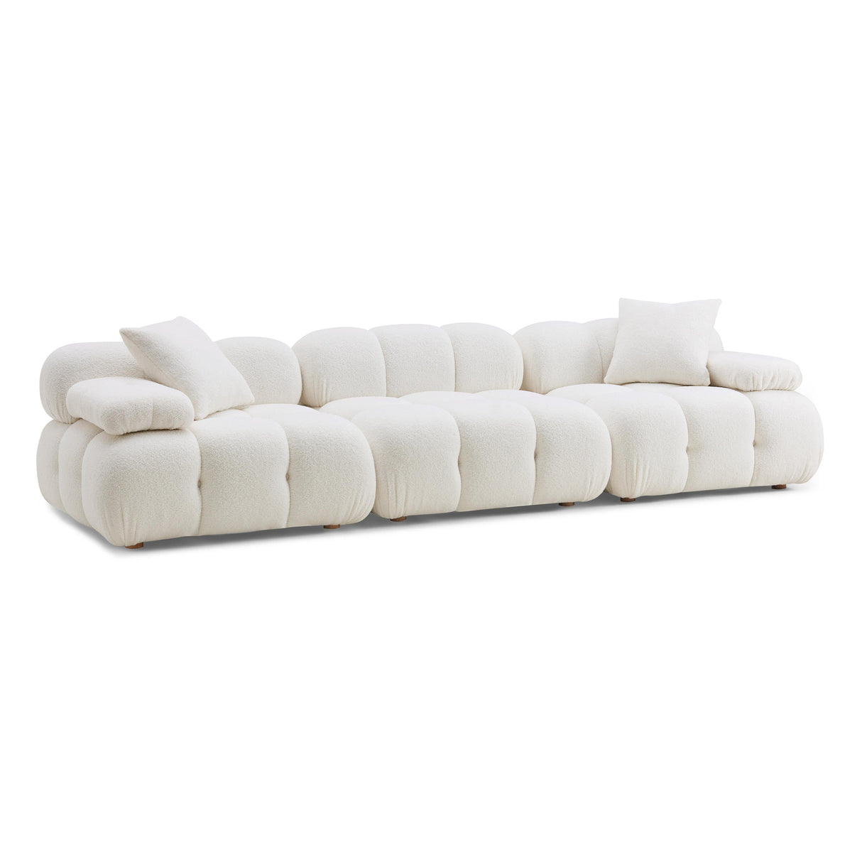 Calliope 118" Vegan Shearling Modular Sofa
