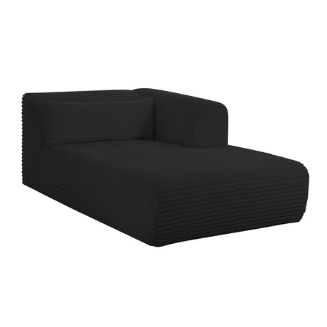 Tarra 71" Fluffy Oversized Performance Corduroy Modular Chaise - View 13
