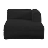 Tarra 71" Fluffy Oversized Performance Corduroy Modular Chaise - View 15