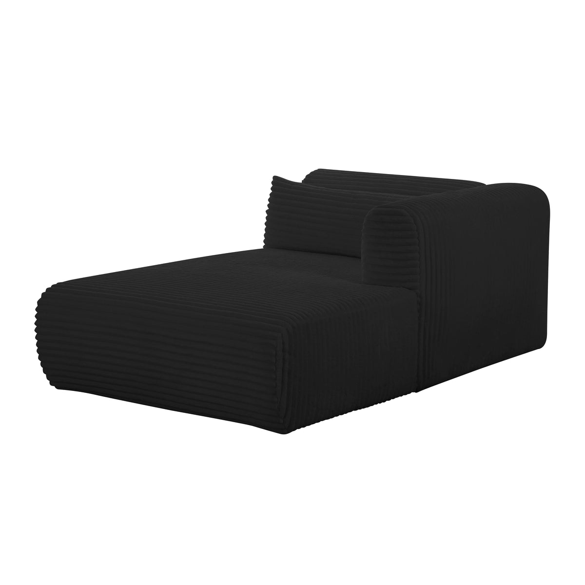 Tarra 71" Fluffy Oversized Performance Corduroy Modular Chaise - View 16