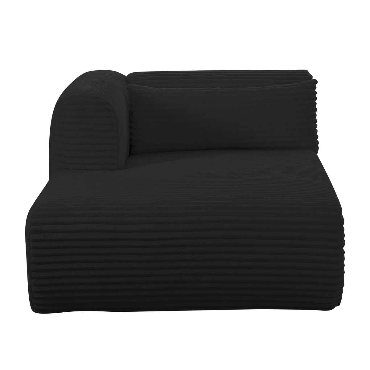 Tarra 71" Fluffy Oversized Performance Corduroy Modular Chaise - View 23