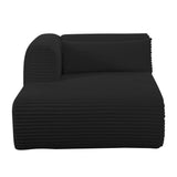 Tarra 71" Fluffy Oversized Performance Corduroy Modular Chaise - View 23
