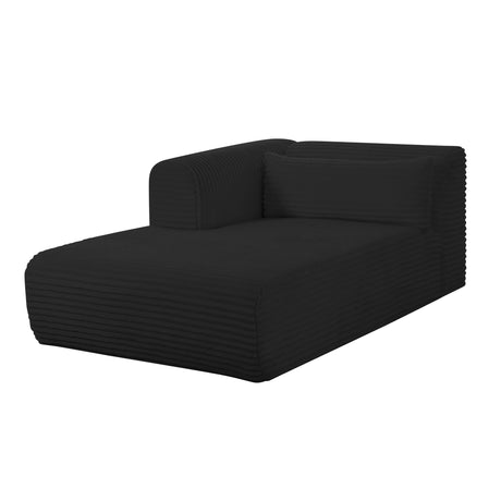 Tarra 71" Fluffy Oversized Performance Corduroy Modular Chaise - View 24
