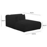 Tarra 71" Fluffy Oversized Performance Corduroy Modular Chaise - View 28