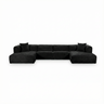 Tarra 4-Piece Fluffy Oversized Performance Corduroy Modular U-Sectional - View 1