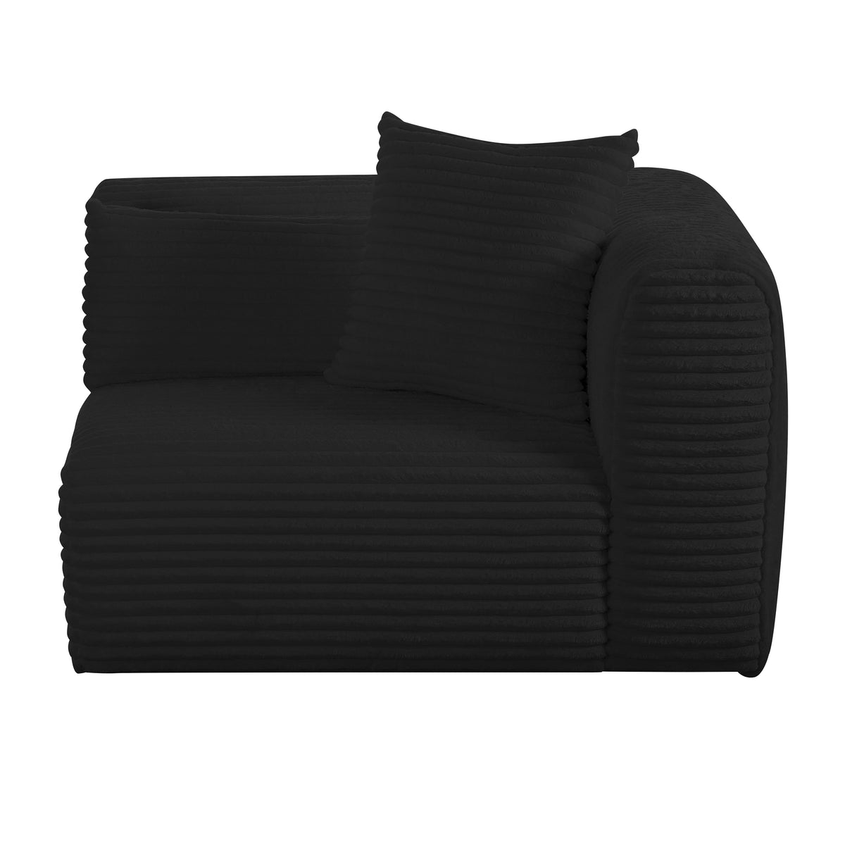 Tarra Fluffy Oversized Performance Corduroy Modular Corner Chair - View 16