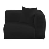 Tarra Fluffy Oversized Performance Corduroy Modular Corner Chair - View 16