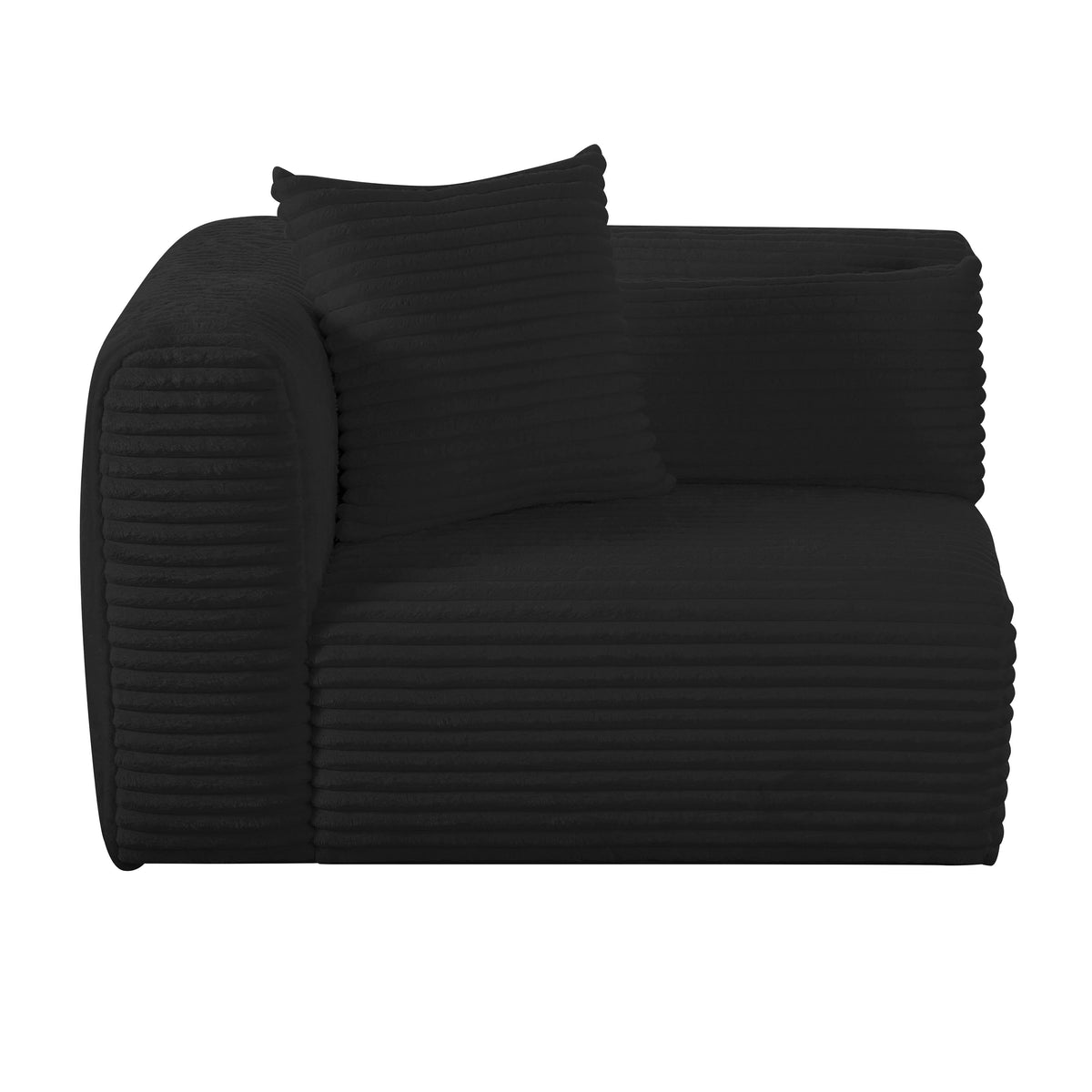 Tarra Fluffy Oversized Performance Corduroy Modular Corner Chair - View 23