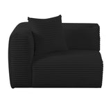 Tarra Fluffy Oversized Performance Corduroy Modular Corner Chair - View 23