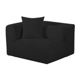 Tarra Fluffy Oversized Performance Corduroy Modular Corner Chair - View 24