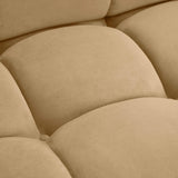 Calliope 118" Cafe Au Lait Performance Velvet Modular Sofa