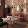 Circe Taupe Textured Velvet Sofa