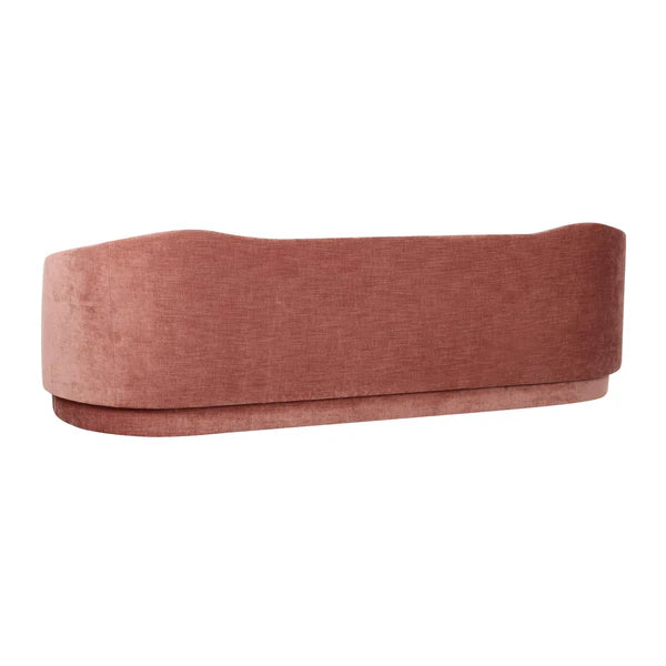Circe Taupe Textured Velvet Sofa
