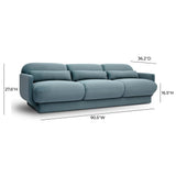 Azalea 90.5" Velvet Sofa