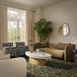 Lou 91" Cafe Au Lait Performance Velvet Sofa