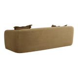 Lou 91" Cafe Au Lait Performance Velvet Sofa