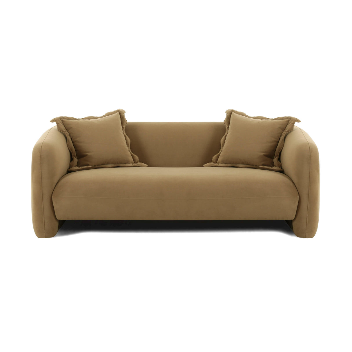Lou 71.5" Cafe Au Lait Performance Velvet Loveseat